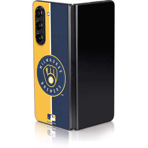 MLB Milwaukee Brewers Split Galaxy Z Fold5 5G Skin